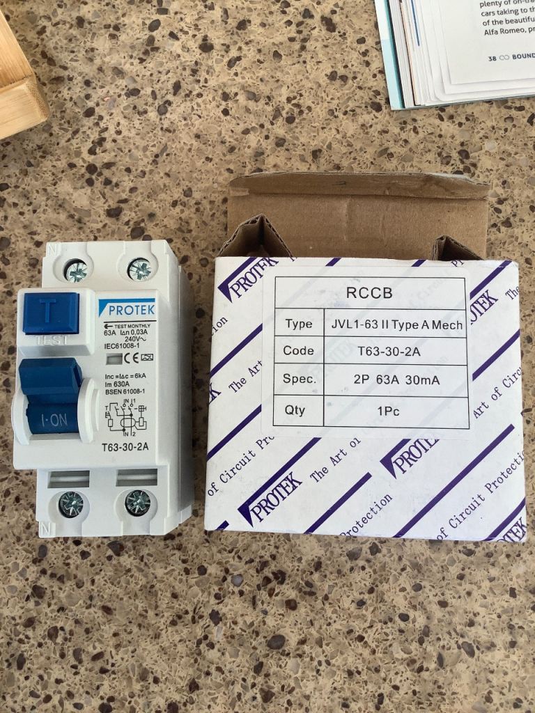 PROTEK RCCB T63-30-2A Circuit Breaker – New in Box