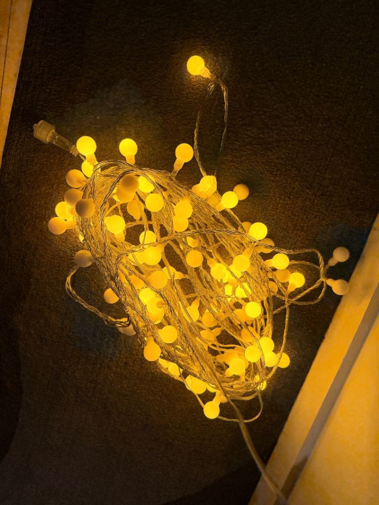 White Christmas Tree / Fairy Lights - 15M