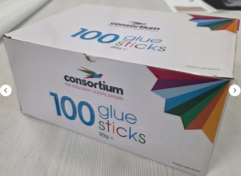 600 6 Boxes Art Craft Glue Sticks. Ideal Boot Sale Market Stock.