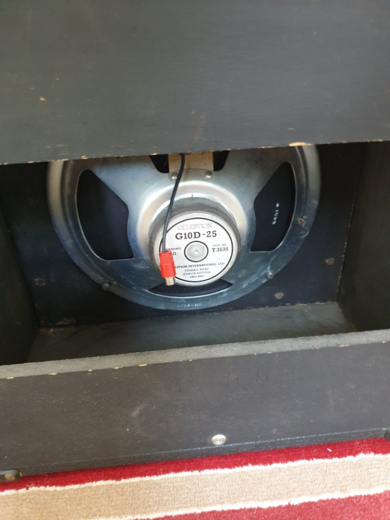 Fender Squire Stratocaster Guitar, with Marshall Amplifier and Danelectro Cool Cat Chorus effect.