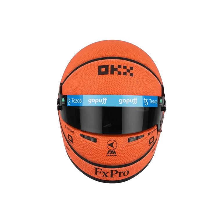 Bell 1:2 Lando Norris Miami 2022 Basketball Mini Helmet - SKU 4100192 - Boxed - EN4 Collection