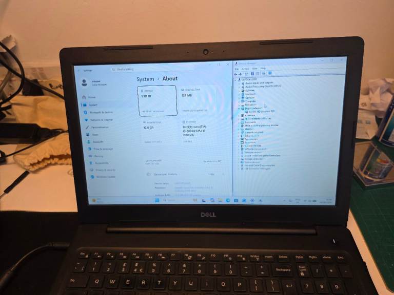 Dell Latitude 3590 i3 6th Gen 12GB RAM 512GB NVME + 1GB HDD 15.6" Screen