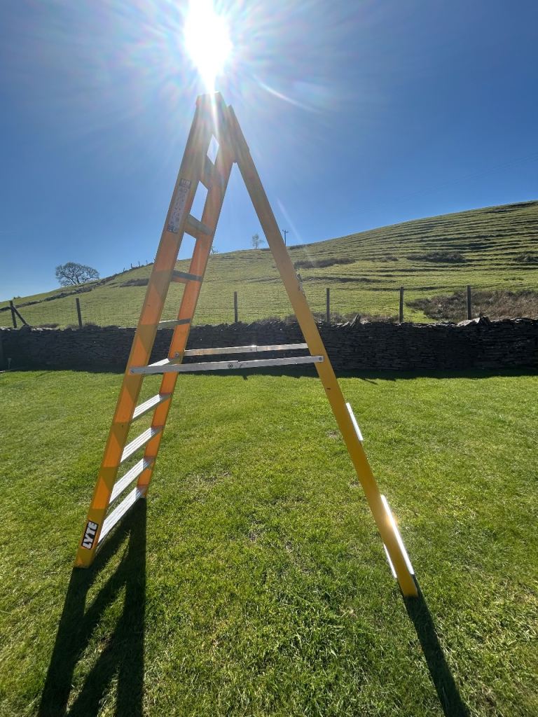 GRP 9 tread stepladder 