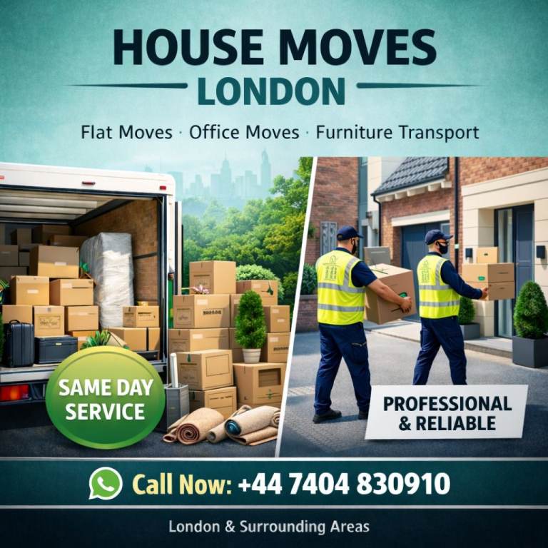 Man and Van Removals London | House Moves | Office Moves | Call Now
