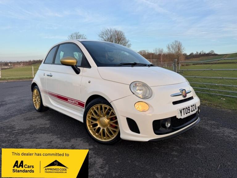 2009 Abarth 500 1.4 16V T-Jet 3dr JUST 66k 10 SERVICES RED LEATHER  HATCHBACK Petrol Manual