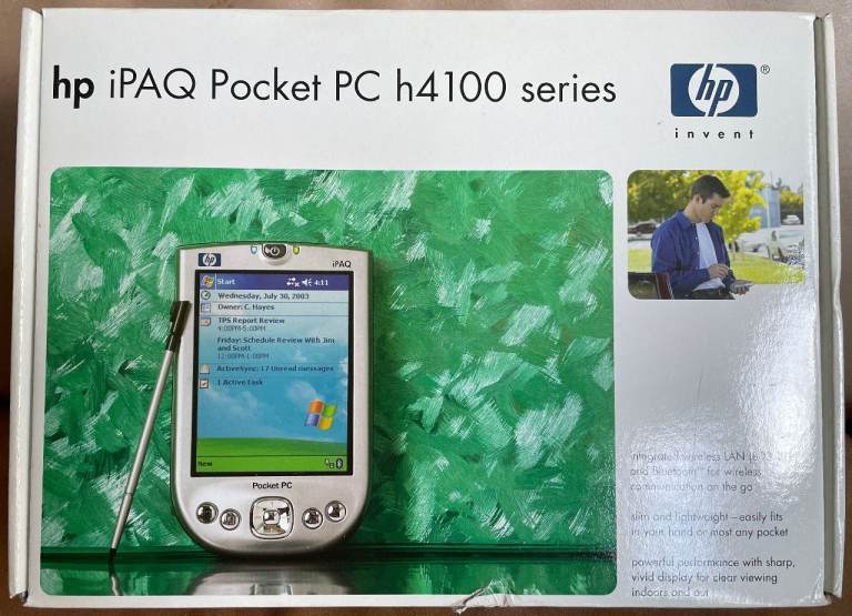 hp iPAQ Pocket PC h4100 in next to new condition and original box
