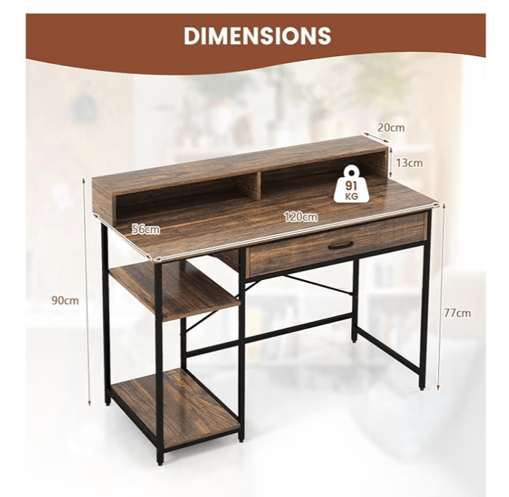 Desk and Swivel Chair 