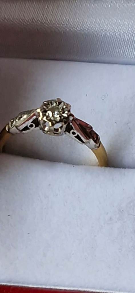 18ct carat gold diamond Birmingham 1965