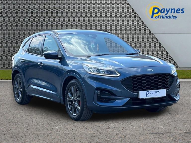2023 Ford Kuga ST-Line SUV 2.5L 190ps Hybrid AUTO Chrome Blue WIRELESS CHARGER