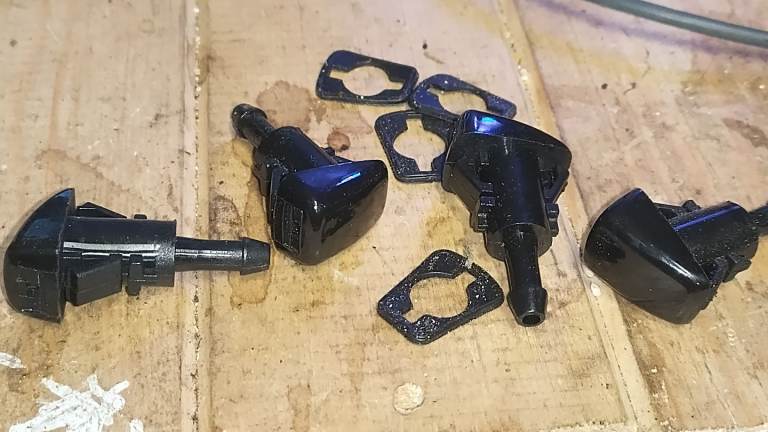 NEW X 4 washer jets universal lorry van car motorhome 