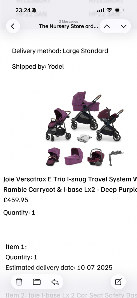 For sale in really good condition Joie pushchair 1 year old