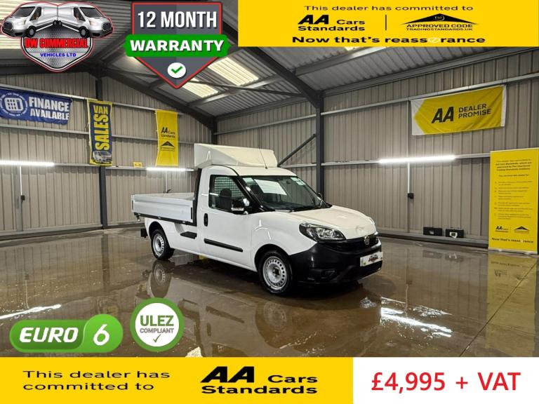 2021 71 Reg FIAT DOBLO 1.6 Multijet 16V Work Up Alloy Dropside + VAT