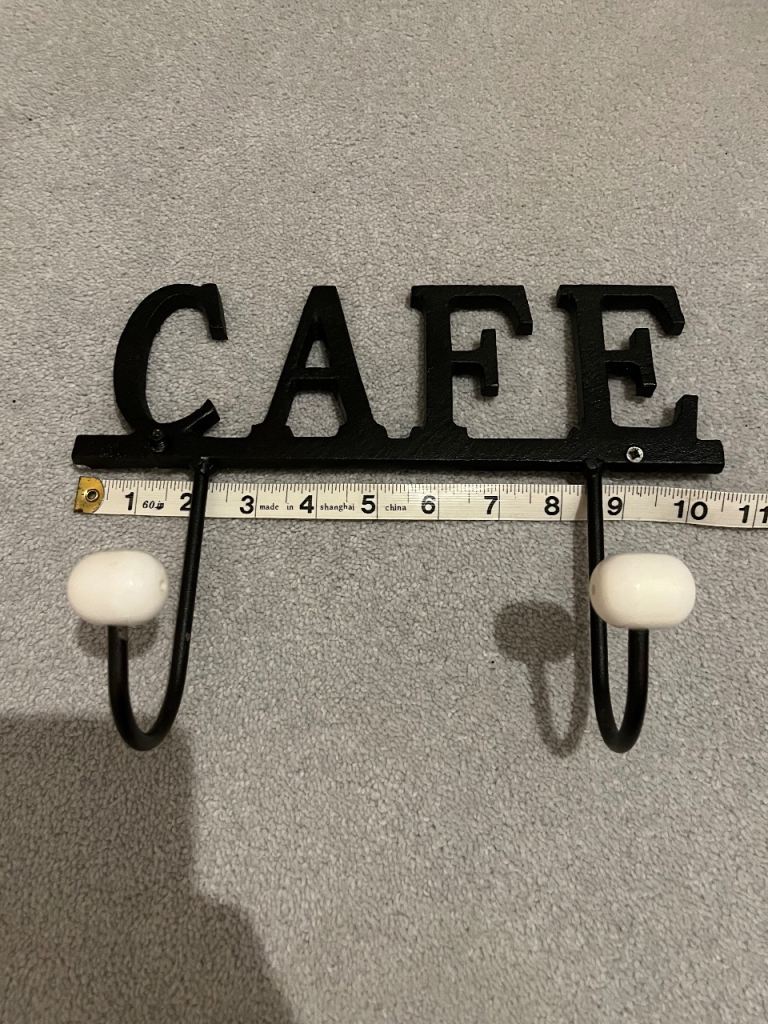 Cafe Sign in Metal
