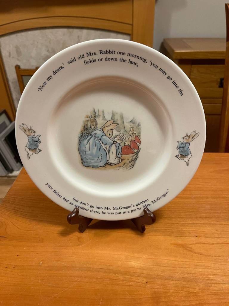 Plate, Dinner, Peter Rabbit,Beatrix Potter Collectable,Wedgwood(1993)