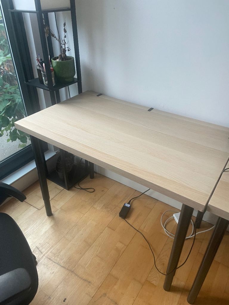 Office desk with cable basket