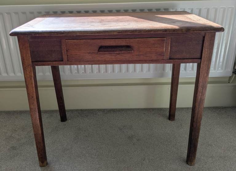 Vintage desk table solid wood