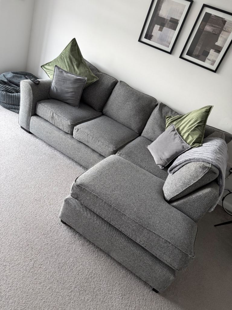Grey Corner Sofa with Chaise – Ex-Next