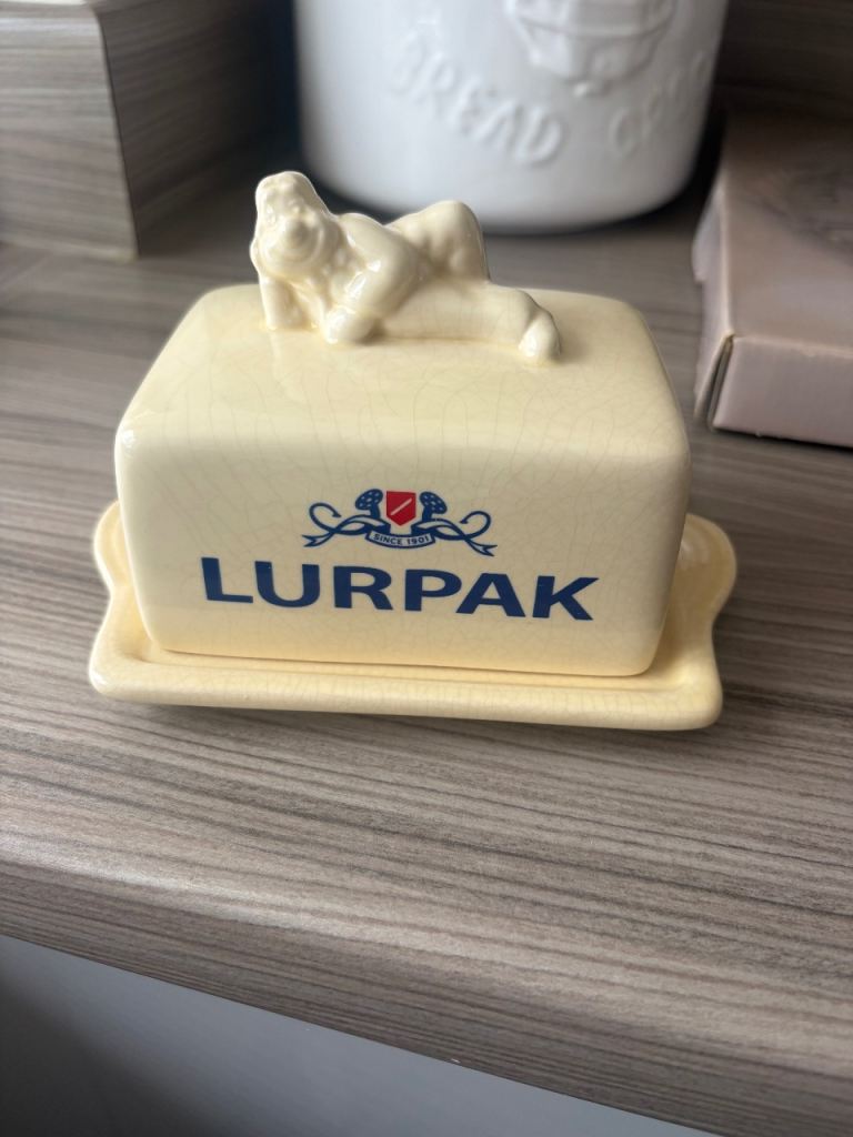 Vintage Lurpak Ceramic Butter Dish – Good Condition