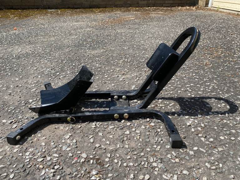 Pair of Motorcycle Stands - front chock and rear paddock stand