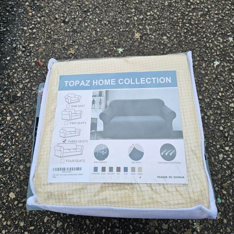 3 seater water-repellent sofa cover - Beige 10£