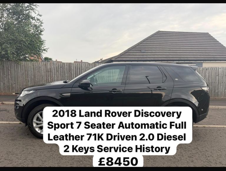 2018 Land Rover Discovery Sport 7 Seater Automatic Full Leather 71K Driven 2.0 Diesel  2 Keys