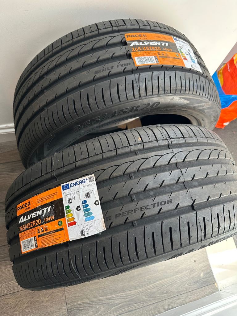 2 x 265/45ZR20 104W PACE ALVENTI BRAND NEW TYRES 2654520