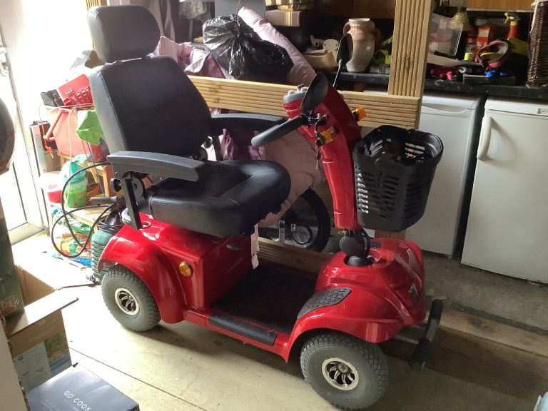 Red Mobility Scooter