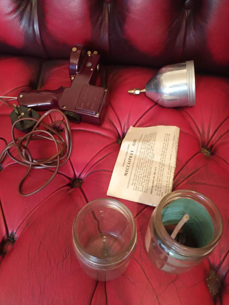 Vintage Macasspray Gun Electric Hair Sprayer with Instructions