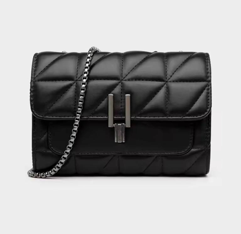 Women’s chain crossbody shoulder bag, Lingge style