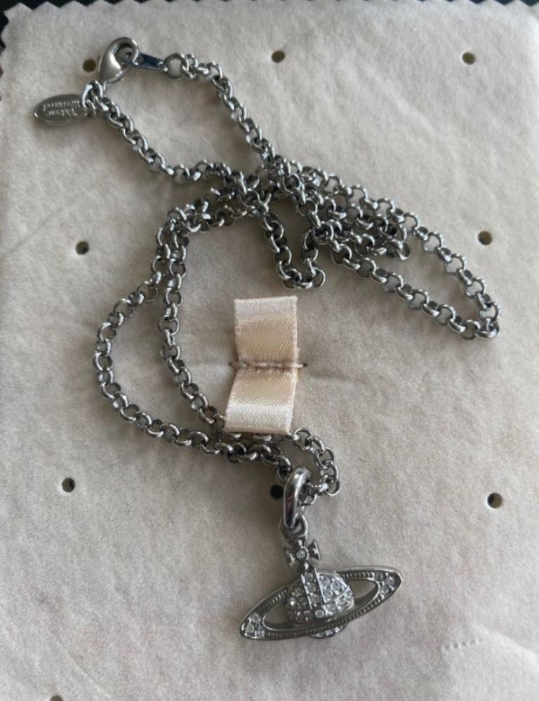 VIVIENNE WESTWOOD Mini Embellished Bas Relief Necklace