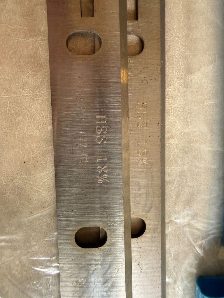 HSS 18% Planer Blades - Good Condition