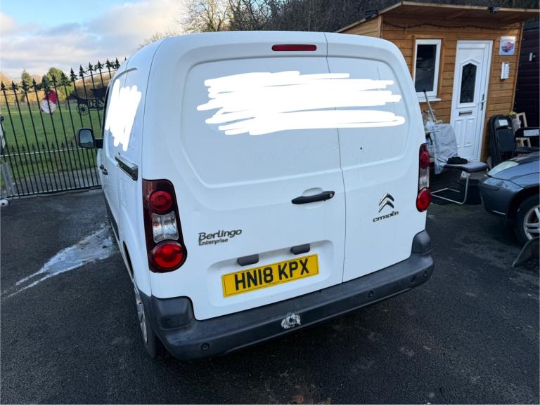2018 Citroen Berlingo 1.6 BlueHDi 625Kg Enterprise 75ps PANEL VAN DIESEL Manual