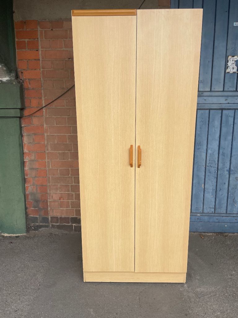 Beech Double Wardrobe. 