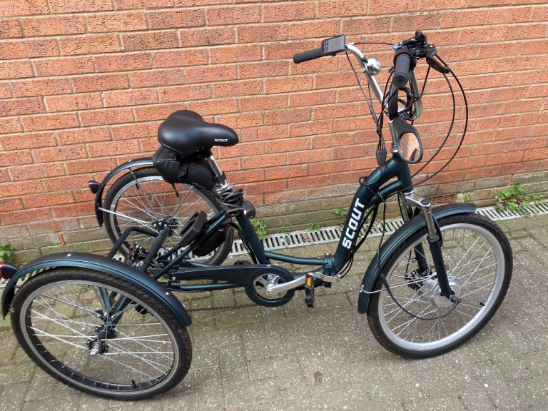 Scout electric folding trike