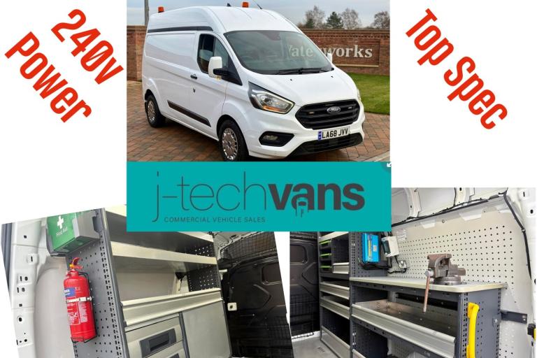 2020 Ford Transit Custom 2.0 T340 130ps L2 H2 Lwb / High Roof Van ***Workshop / Utility Van*** PA...