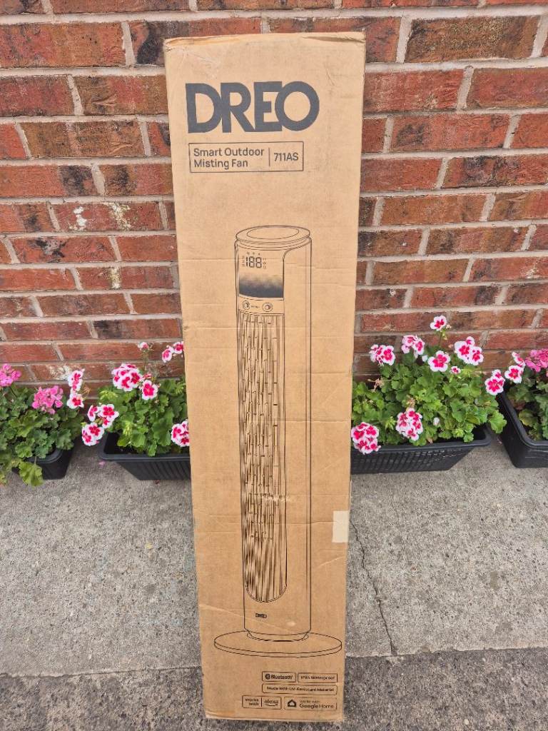 DREO 711AS Smart Outdoor Misting Fan – Brand New in Box