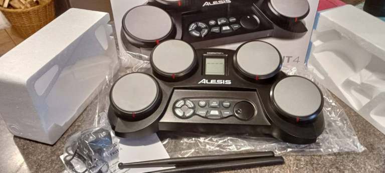 Alessis Compact 4 Portable Table Top Electonic Drum Kit