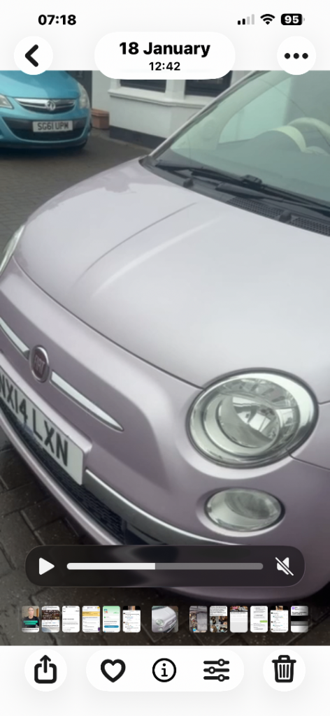 FIAT 500 IN PINK LOVELY CONDITION 