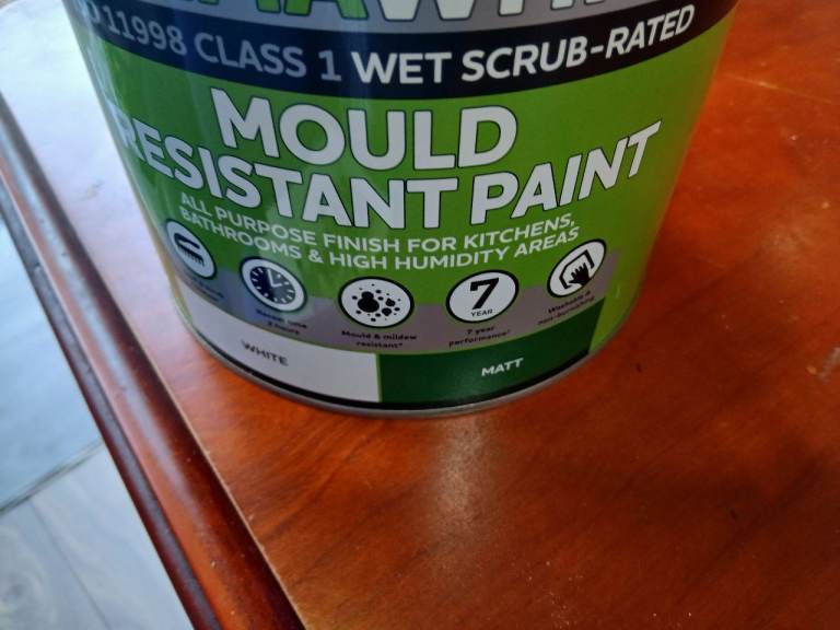 Zinsser Mould Resistant White Matt Interior Anti-mould paint, 2.5L