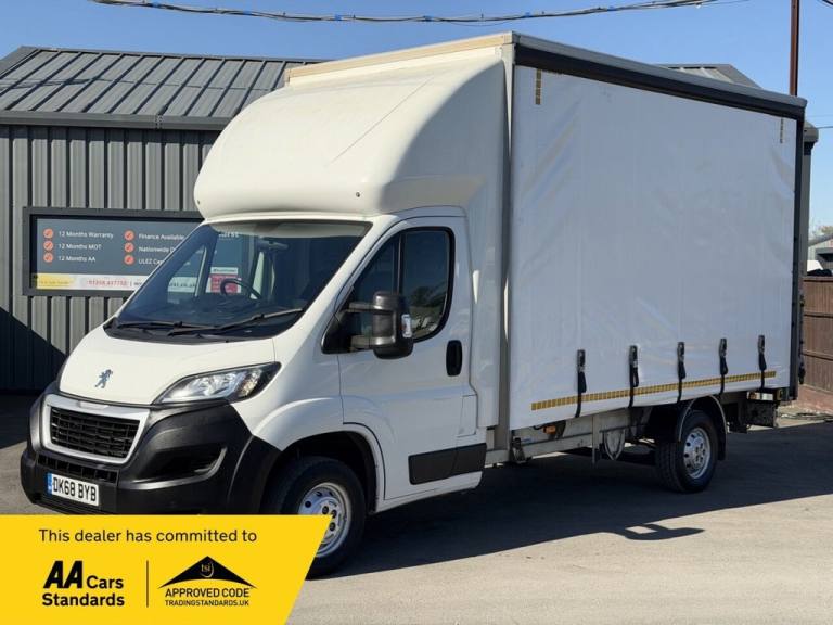 2018 Peugeot Boxer 2.0 BlueHDi 335 Built for Business L3 Euro 6 3dr Curtain Side Diesel Automatic