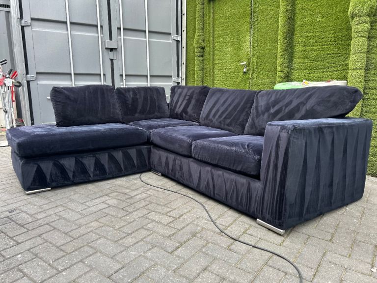 Navy blue DFS Orca corner sofa bed 🛋️ DELIVERY AVAILABLE 🚚