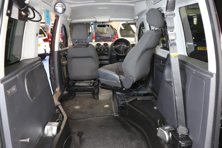 VW Caddy Transfer From Wheelchair to Drivers seat vehicle Disabled Mobility Car