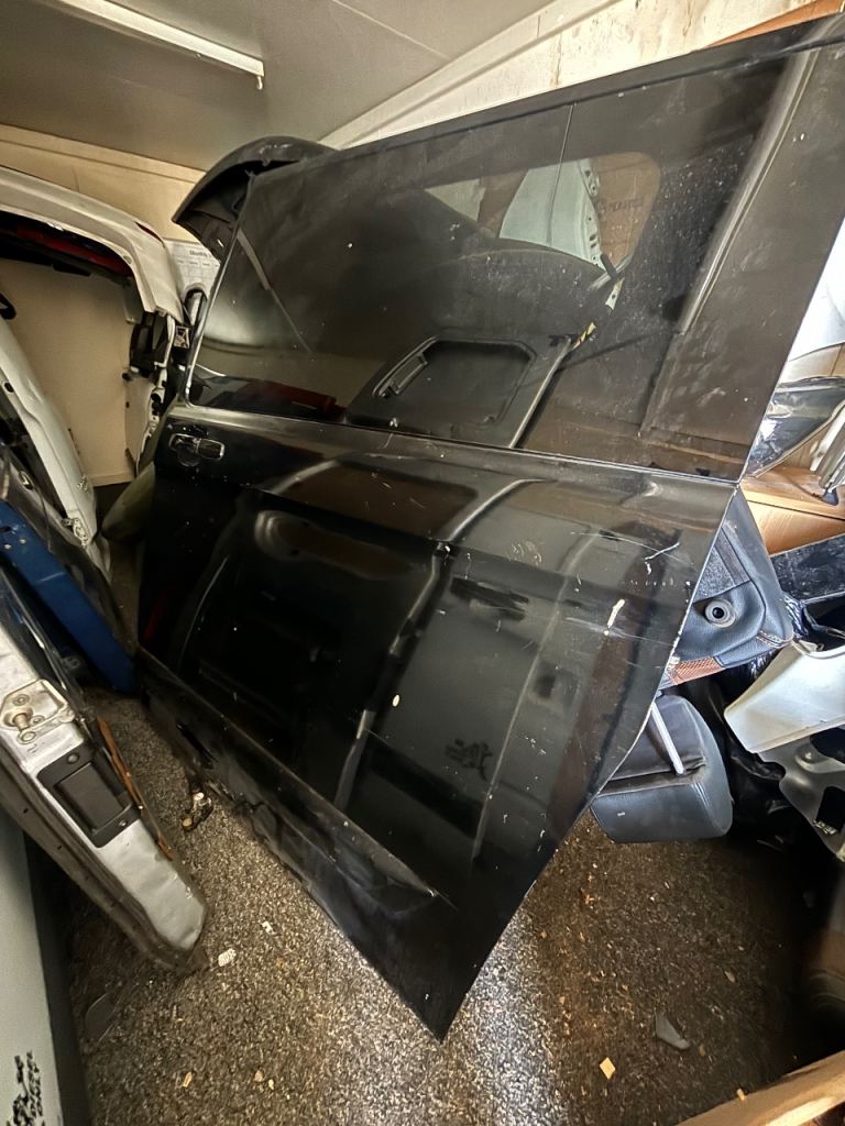 Ford transit custom black side door with glass window 