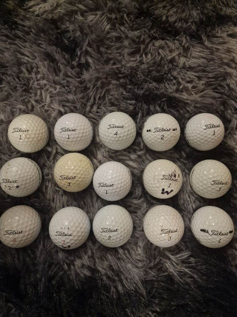 15 used Pro V1 golf balls