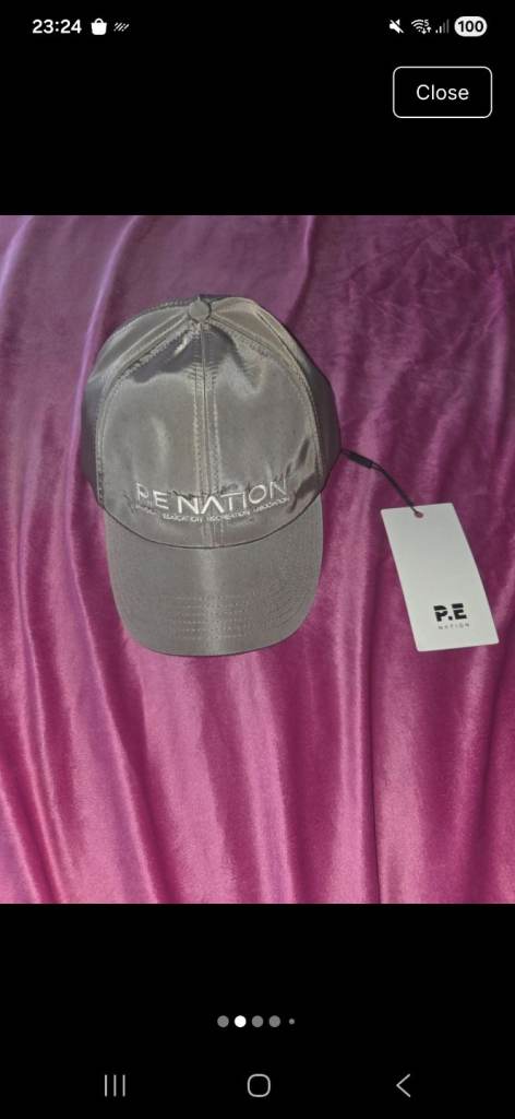 P.E Nation Elsewhere Cap – Fossil Grey – One Size – BNWT