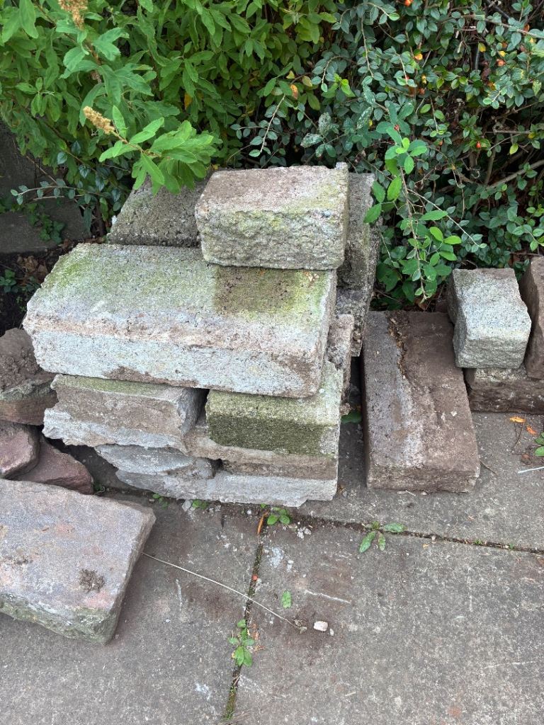 Free Breeze blocks for shed bases etc around 12 for collection building blocks 
