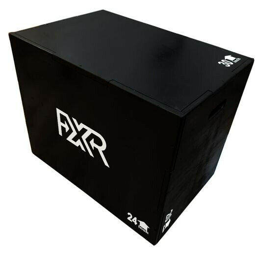 FXR Sports Large Black Wooden Plyo Box (20" 24" 30")