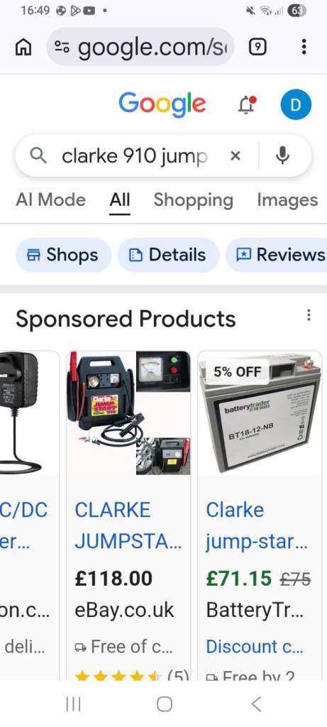 Clarke 910 Jumpstart 