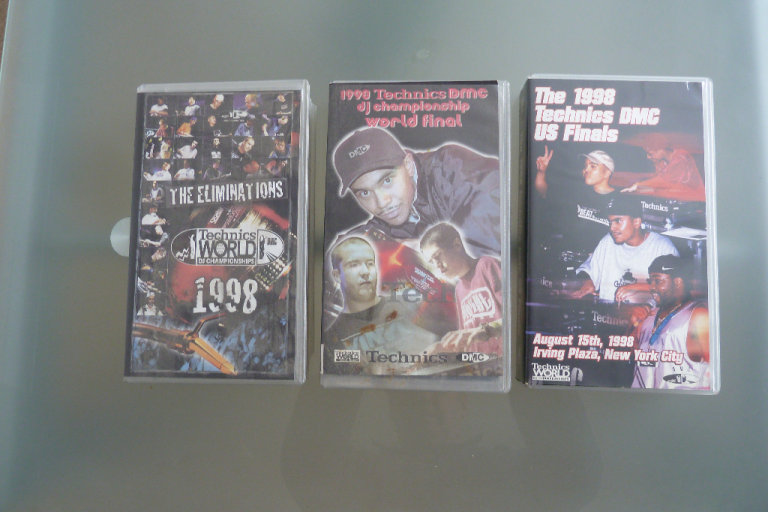 Technics DMC World Scratching Finals VHS Video's