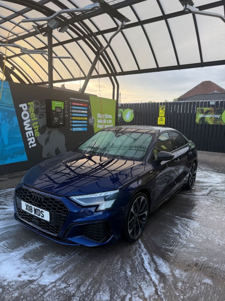 2022 Audi A3 Vorsprung 35 TFSI MHEV S Tronic | Storm Blue | Pan Roof | HUD | B&O | 19” Alloy